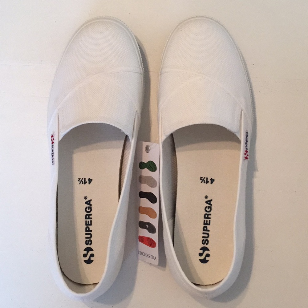 NWT Superga 2210 COTW White Shoes 10 - Picture 4 of 4